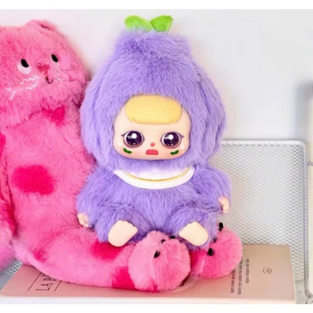 Blind box túi mù móc khoá gấu bông trái cây GUAILA TOYS 20cm, gấu bông dễ thương đồ chơi cho bé hộp mù