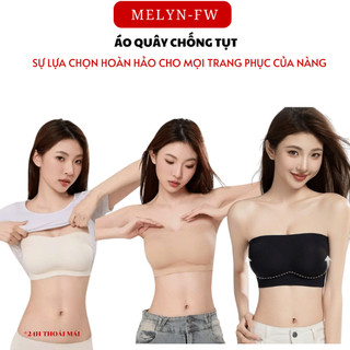 Áo lót áo quây chống tụt MELYN-FW áo ngực không dây thoải mái không trượt, nâng ngực, phù hợp với mọi trang phục hở vai