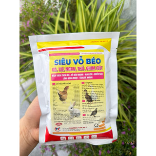 Siêu vỗ béo gói 200g 400g 500g Gà,vịt,ngan,thỏ,chim cút