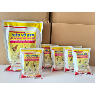 Siêu vỗ béo gói 200g 400g 500g Gà,vịt,ngan,thỏ,chim cút