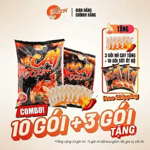 - Set 10 Gói MÌ Cay " DOZIN " Tặng 3 gói đi kèm