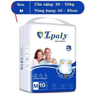 IPALY Combo 6 bịch 60 bỉm quần Người Lớn, phù hợp trọng lượng 35-90kg