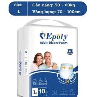 IPALY Combo 6 bịch 60 bỉm quần Người Lớn, phù hợp trọng lượng 35-90kg