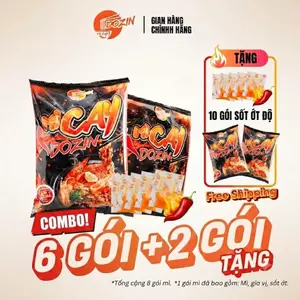 - Set 6 Gói Mì Cay " DOZIN " Tặng 2 gói đi kèm