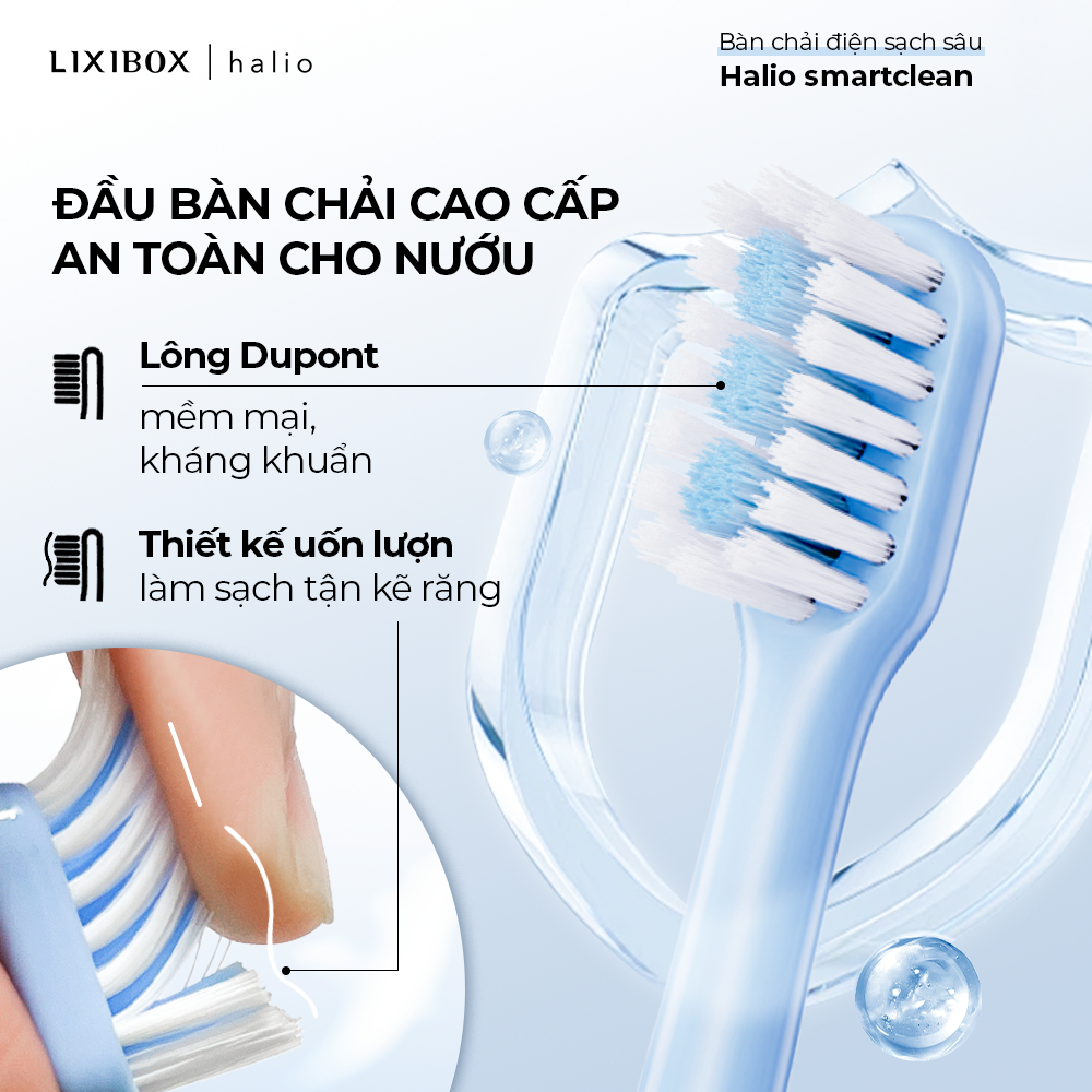 Bàn Chải Điện Làm Sạch Sâu Halio Sonic SmartClean Electronic Toothbrush