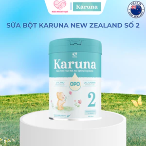 Sữa bột công thức Karuna số 2 800g NEW ZEALAND,TĂNG ĐỀ KHÁNG, TIÊU HÓA KHỎE, PHÁT TRIỂN TOÀN DIỆN CHO BÉ
