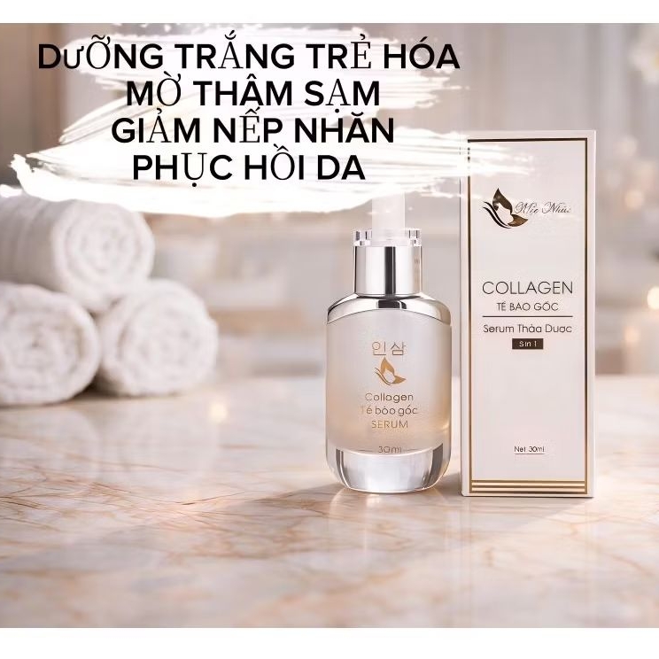 Chính Hãng Serum Tế Bào Gốc Mộc Nhân Nâng Cơ Trẻ hóa Mờ Thâm Sạm Nếp Nhăn Trắng sáng da