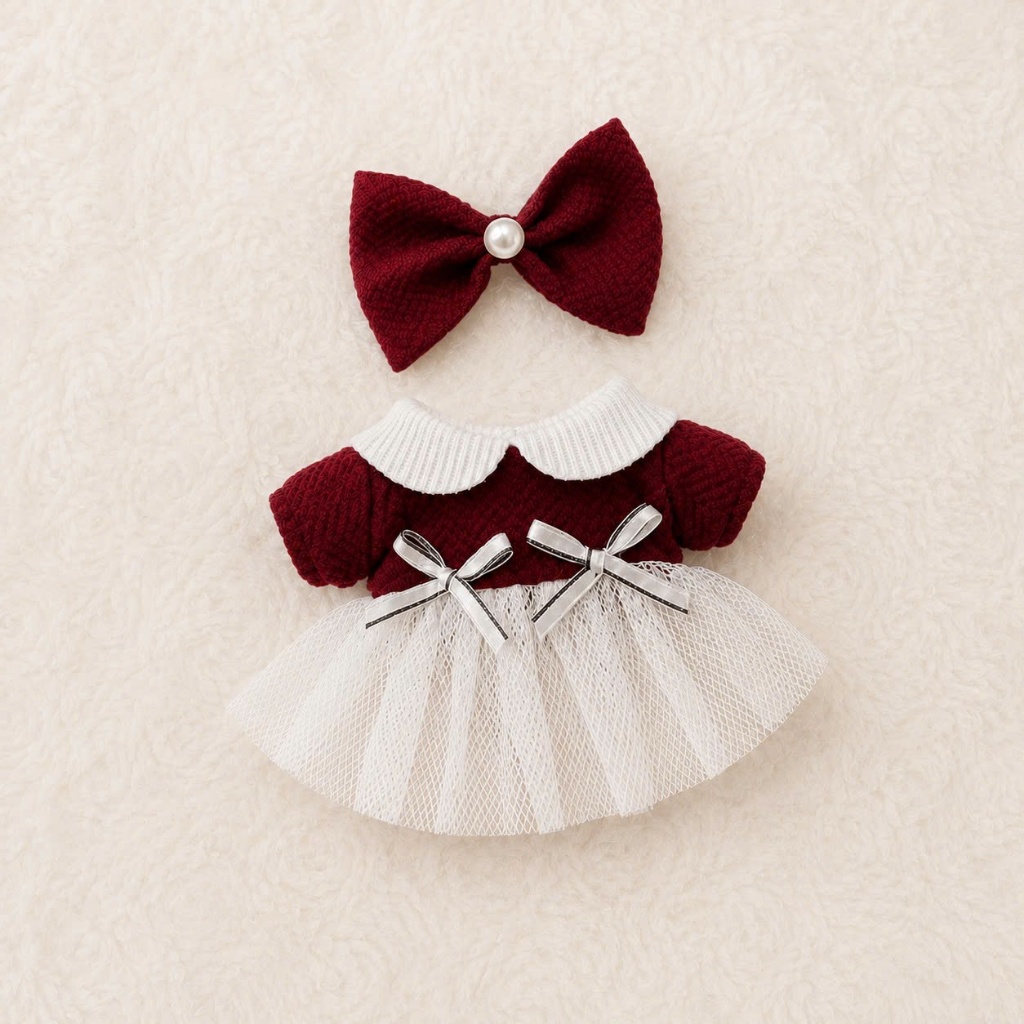 Outift doll 10cm, đồ cho búp bê, quần áo búp bê, gấu bông búp bê đồ chơi cho trẻ em đáng yêu búp bê cotton 10cm