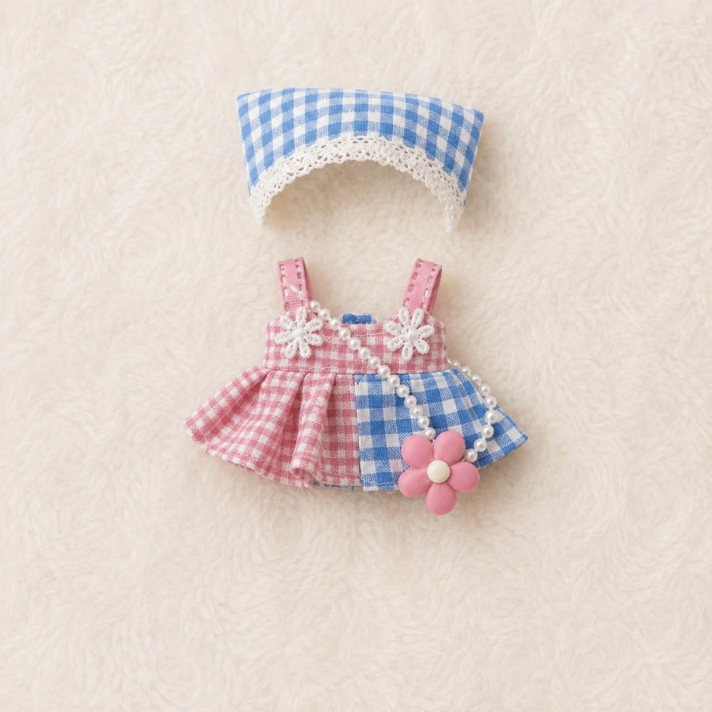Outift doll 10cm, đồ cho búp bê, quần áo búp bê, gấu bông búp bê đồ chơi cho trẻ em đáng yêu búp bê cotton 10cm