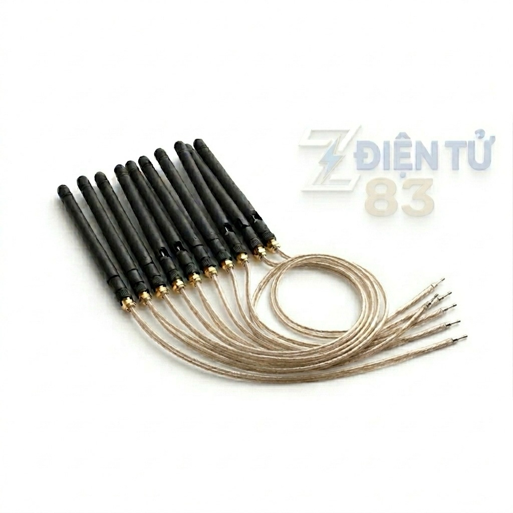 Anten  2.4GHZ 3dBi chất lượng. ( cả bộ kèm 1 Anten+ 1 dây jack )