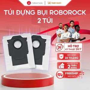 Combo 2 Túi Rác Robot Hút Bụi Roborock Chính Hãng | Qrevo, Saros, S8, S7, Q8, Q5 Dock Tự Đổ Rác