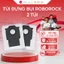 Combo 2 Túi Rác Robot Hút Bụi Roborock Chính Hãng | Qrevo, Saros, S8, S7, Q8, Q5 Dock Tự Đổ Rác