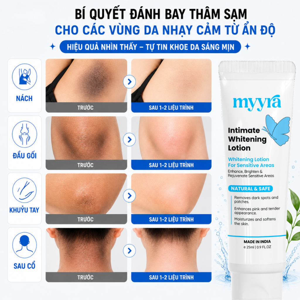 Kem Giúp Dưỡng Da Sáng, Làm Mờ Các Vết Thâm Cho Các Vùng Da Nhạy Cảm, Dễ Bị Thâm Sạm, Vùng Da Có Nếp Gấp