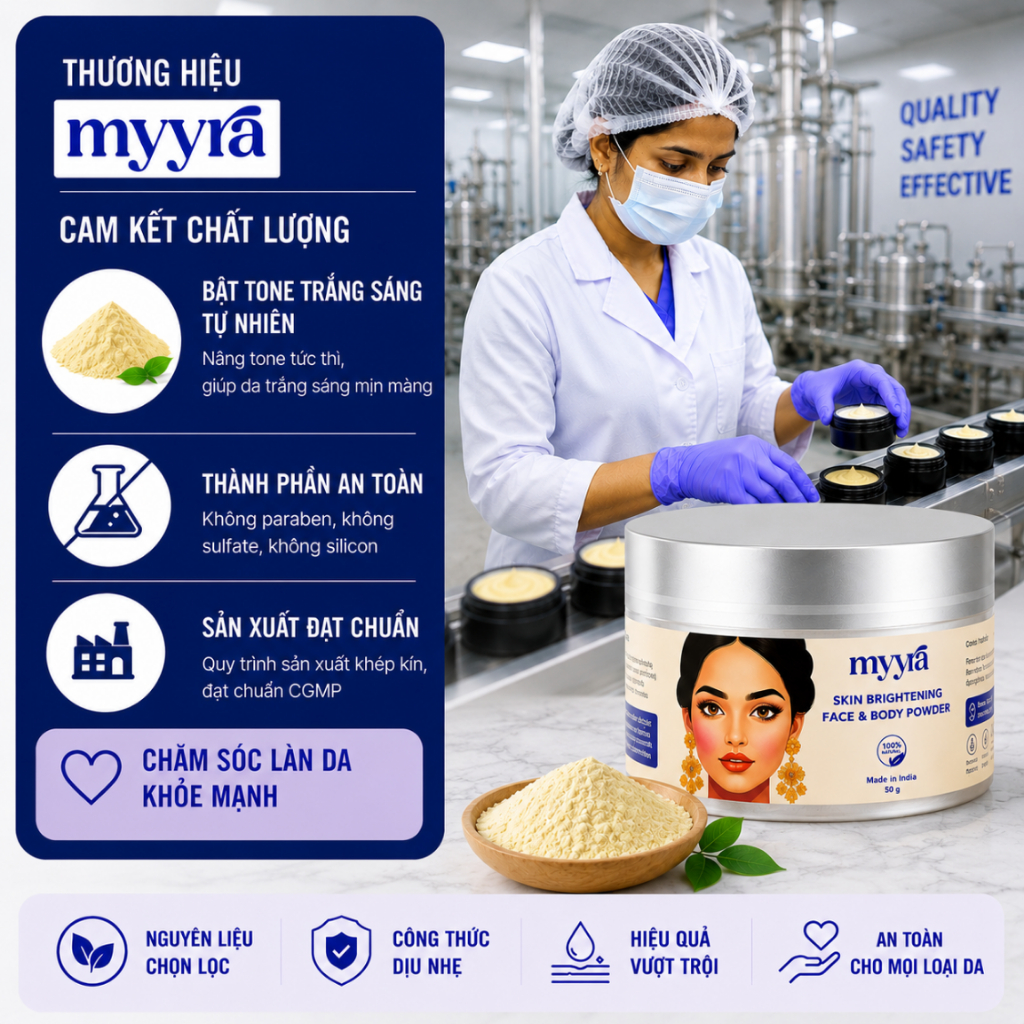 BỘT TRẮNG DA Thiên Nhiên Ấn Độ, Loại Bỏ Thâm Mụn Rám Nắng Tức Thì, An Toàn Cho Mặt Và Body Bột Ubtan