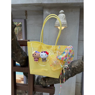 Túi nhựa trong suốt Moromoro jelly bag (kèm charm ví)