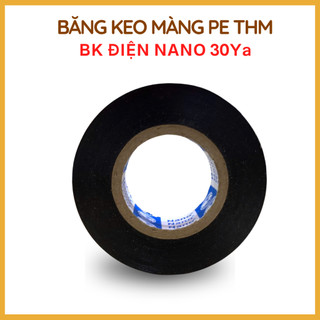 10 Cuộn Băng Keo Điện Đen PVC 30 Yard - Băng Dính Cách Điện Chống Nước Chịu Nhiệt Quấn Dây Điện