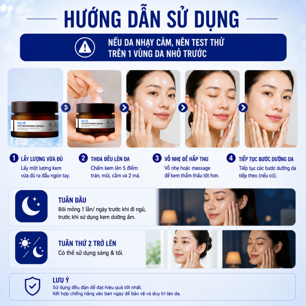 |7 NGÀY BẬT TONE| KEM DƯỠNG ẨM TRẮNG HỒNG DA, MỜ THÂM SẠM NÁM, TÀN NHANG, CHỐNG LÃO HOÁ, MỊN MÀNG DA