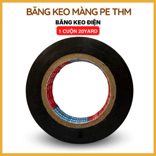 10 Cuộn Băng Keo Điện Đen PVC 30 Yard - Băng Dính Cách Điện Chống Nước Chịu Nhiệt Quấn Dây Điện