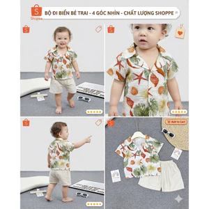 BỘ ĐŨI BÉ MÙA HÈ - PHONG CÁCH VINTAGE BIỂN ĐỘC ĐÁO