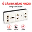 COMBO 2/3/5/10 Ổ Cắm Điện Đa Năng HINOKI 2500W Chịu Tải 10A 250V Nhựa Cao Cấp Chống Va Đập Chịu Nhiệt