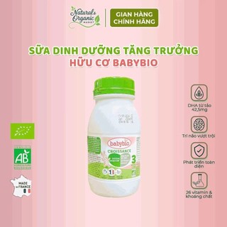 4 Lốc sữa dinh dưỡng tăng trưởng hữu cơ Babybio dành cho bé 10-36 tháng tuổi