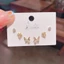 V.I.T Accessories | Set bông tai hoa bướm đính đá 6 chiếc (1 màu)