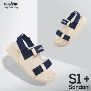 [TẶNG VỚ BAMBOO TỪ 1/7] SANDANI Dép Sandal Nữ Quai Ngang Đế Êm Chống Trượt, Dây Dù, Màu Xanh Navy - BẢO HÀNH 1 NĂM