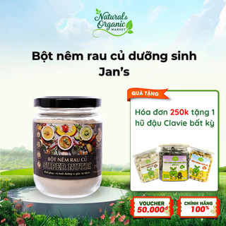 Bột Nêm Rau Củ Dưỡng Sinh Jan's Super Nutri 250g – Gia Vị Nêm Chay Tự Nhiên, Thanh Đạm - Natural Market