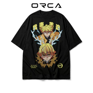 Áo thun Orca in hình Agatsuma Zenitsu Demon Slayer - Vải Cotton cao cấp - ORCA182