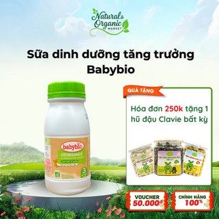 4 Lốc sữa dinh dưỡng tăng trưởng hữu cơ Babybio dành cho bé 10-36 tháng tuổi