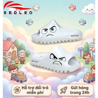 Dép đúc bánh mì nam nữ REDLEO RL-13B, dép quai ngang EVA SLIDE êm mềm nhẹ đi mưa đi nước thoải mái