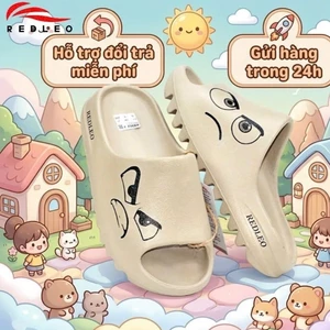 Dép đúc bánh mì nam nữ REDLEO RL-13B, dép quai ngang EVA SLIDE êm mềm nhẹ đi mưa đi nước thoải mái