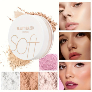 Phấn phủ bột kiềm dầu mỏng mịn Beauty Glaze Powder cố định lớp Makeup khô thoáng cả ngày 10g