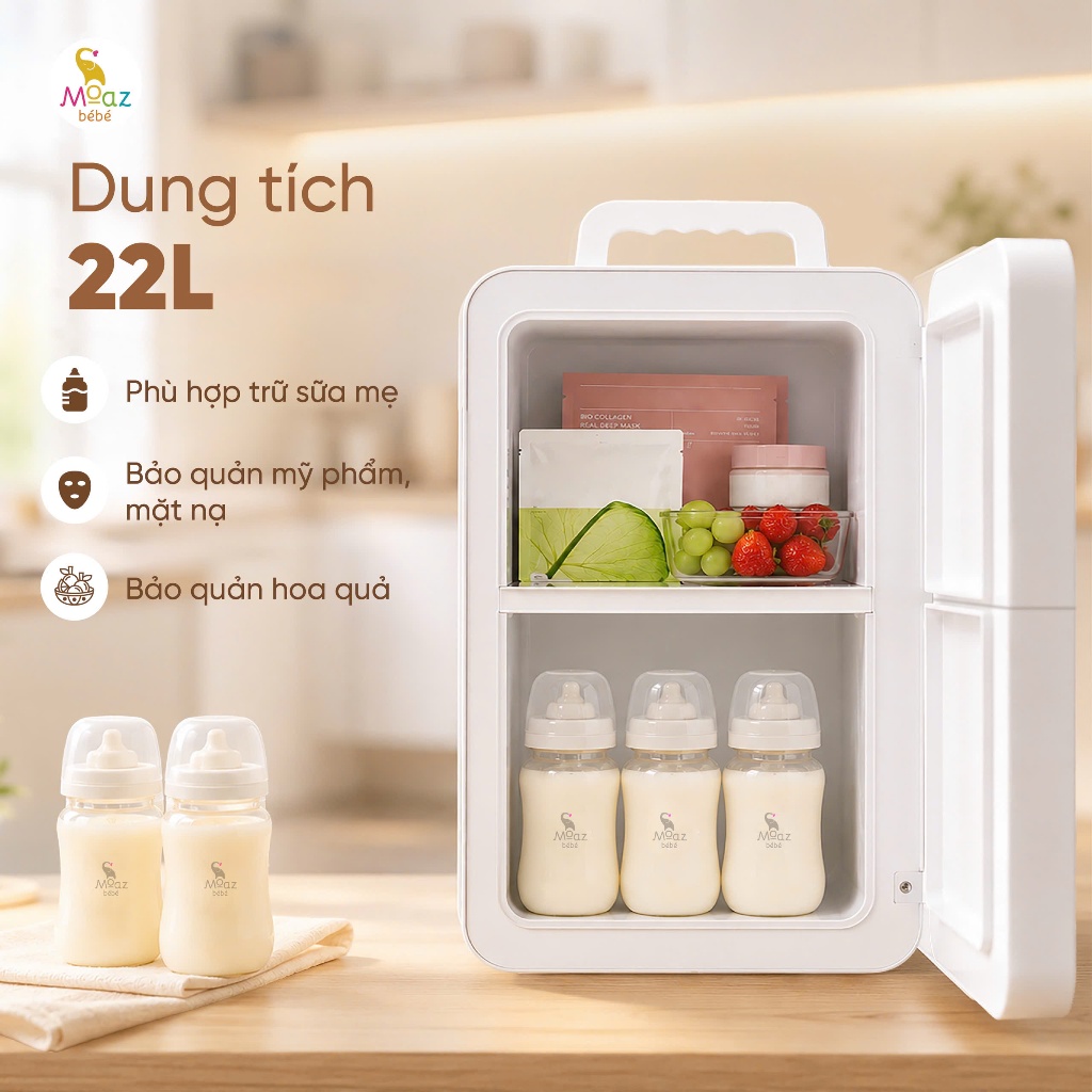 [Ly Nguyễn Store] Tủ lạnh mini Moaz Bebe MB131 dung tích 22L