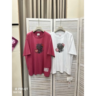 Áo Thun Nữ Mèo Đen Rara Form Rộng QCCC Cao Cấp