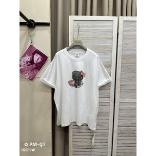 Áo Thun Nữ Mèo Đen Rara Form Rộng QCCC Cao Cấp