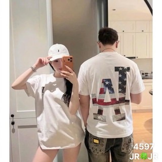 Áo Thun Nữ LA Ngôi Sao Màu Trắng Form Rộng QCCC Cao Cấp