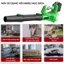 Máy Thổi Bụi Công Nghiệp 6 Cấp Độ Lực Gió Lớn, Máy Thổi Phản Lực Dùng Chân Pin Phổ Thông M21 Động Cơ Lõi Đồng Mạnh Mẽ