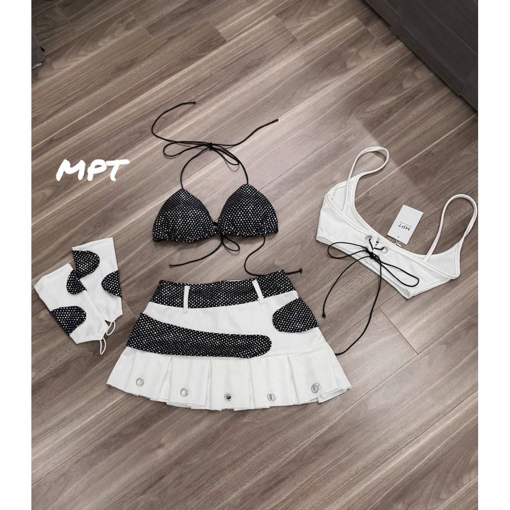 Set bra óng ánh mix umi