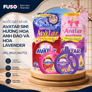 Nước Giặt Xả Avatar 5 In 1 Hương Hoa  – Sạch Sâu, Thơm Lâu, Bảo Vệ Sợi Vải - Fuso Bách Hoá Nhật Bản