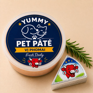 Pate Phomai thơm béo siu ngon cho CHÓ Mèo hộp 500g, lông mượt tiêu hóa tốt