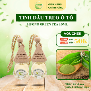 Chai treo tinh dầu Caroline 10ml Hương Green Tea xua đuổi côn trùng, khử mùi hiệu quả