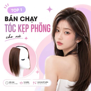 💋HÌNH THẬT💋 SET 2 TÓC GIẢ KẸP PHỒNG CHÂN TÓC SIÊU TỰ NHIÊN 💋