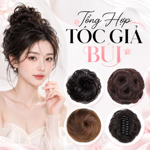 TÓC GIẢ BÚI CÁC LOẠI CHO NỮ LÀM DÀY TÓC HÀNG CAO CẤP CỰC TỰ NHIÊN