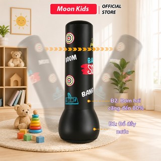 Bộ đấm bốc hơi tại nhà tặng kèm bơm cho bé cột đấm bốc bằng hơ