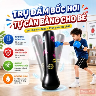 Bộ đấm bốc hơi tại nhà tặng kèm bơm cho bé cột đấm bốc bằng hơ