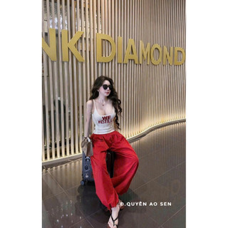 SET ÁO 2S THÊU CHỮ MIX QUẦN ĐỎ HOT HIT