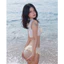 2Soonsumff Bikini 4 mảnh đính DIY buộc dây sexy, bộ đồ bơi cao cấp gợi cảm cho nữ