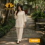 Tràng lỡ dành cho Nam Nữ Phật tử. Chất vải linen Hàn Cao cấp loại 1 mềm mát, thấm mồ hôi tốt - Tuệ Quang