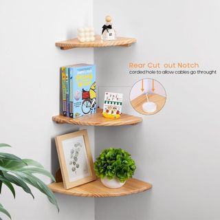 Set bộ 3 thanh kệ trang trí treo tường để đồ đa năng